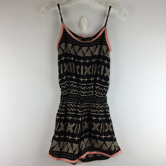 Fun & Flirt strap print sleeveless romper Size XS - Picture 1 of 5